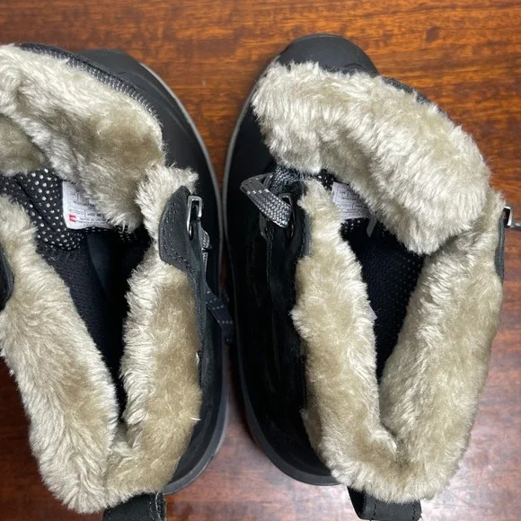 The North Face Waterproof Snow Boots Women's US 7 Black Faux Fur Lined Winter - Picture 7 of 16
